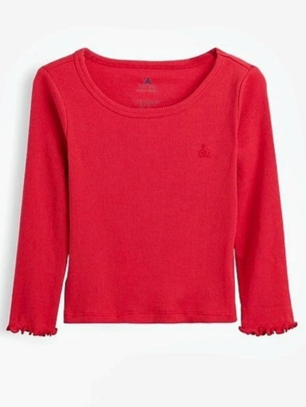 Baby GAP Red Long Sleeve Ribbed Shirt